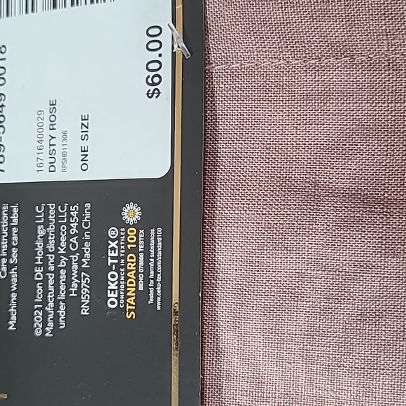 FIELDCREST LUXURY LINEN TABLE RUNNER 72" "DUSTY ROSE" - Picture 2 of 6